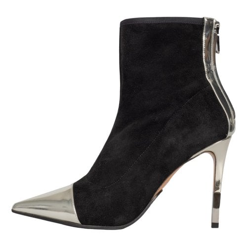 Pre-owned Balmain Ankle Boots In Black