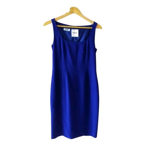 Pre-owned Moschino Cheap And Chic Wool Mid-length Dress In Blue