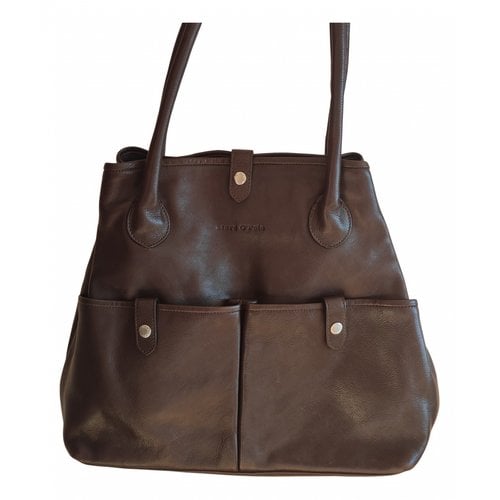 Pre-owned Marc O'polo Leather Handbag In Brown