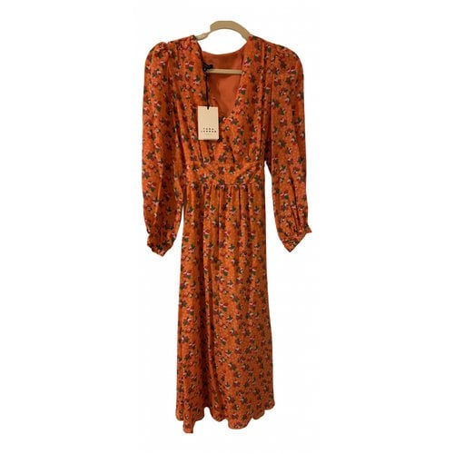 Pre-owned Tara Jarmon Silk Mid-length Dress In Multicolour