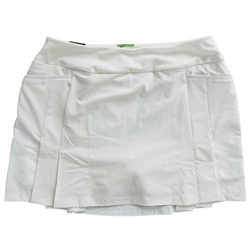 Pre-owned Adidas Originals Mini Skirt In White