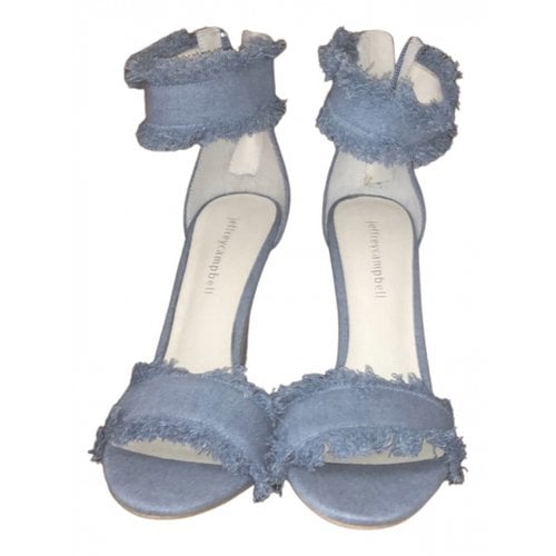 Pre-owned Jeffrey Campbell Cloth Sandals In Blue