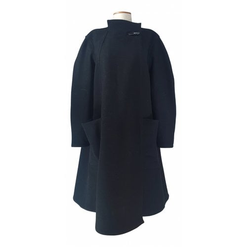 Pre-owned Lemaire Wool Coat In Black