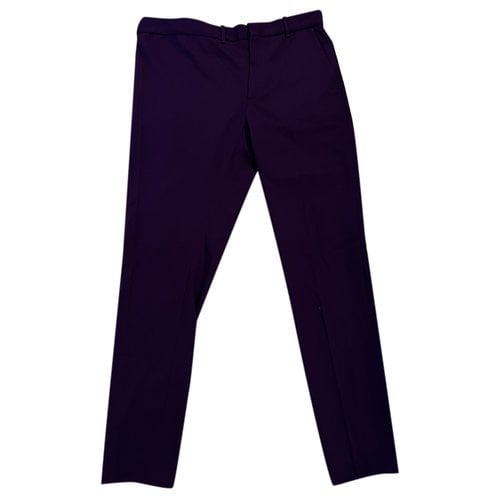 Pre-owned Y/project Wool Trousers In Purple