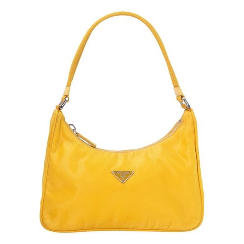 Pre-owned Prada Re-edition 2000 Handbag In Yellow