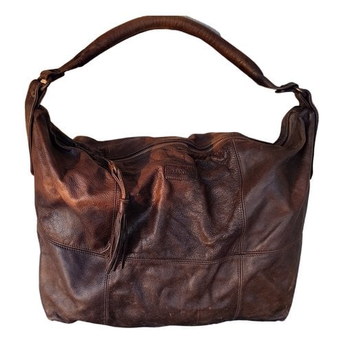Pre-owned Max & Co Leather Handbag In Brown