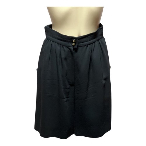 Pre-owned Chanel Wool Shorts In Black