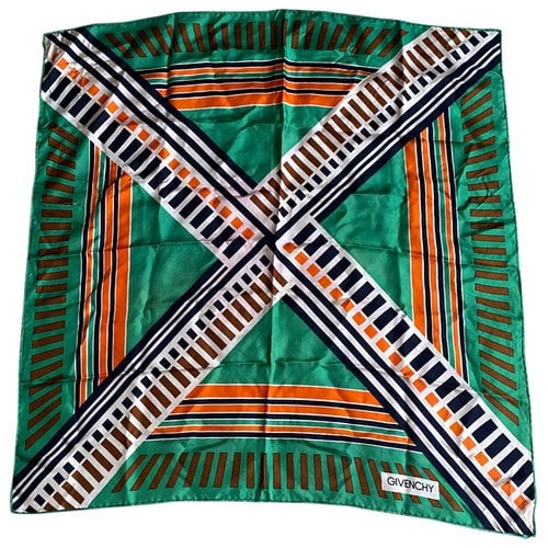 Pre-owned Givenchy Silk Scarf In Multicolour