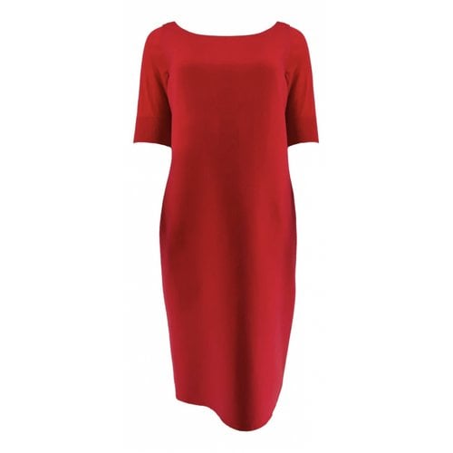 Pre-owned Dior Cashmere Mid-length Dress In Red