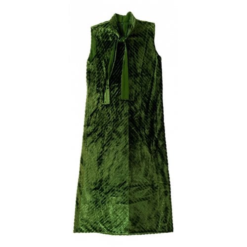 Pre-owned Prada Maxi Dress In Green