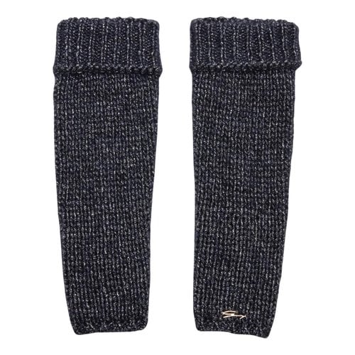 Pre-owned Genny Wool Gloves In Grey