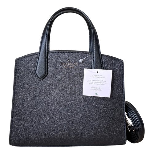 Pre-owned Kate Spade Glitter Satchel In Anthracite