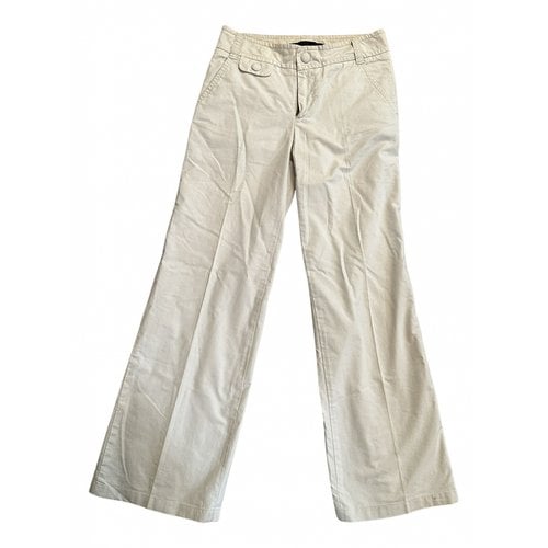 Pre-owned Marc By Marc Jacobs Cloth Trousers In White