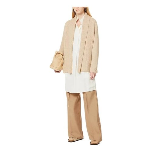 Pre-owned Vince Cashmere Cardigan In Camel