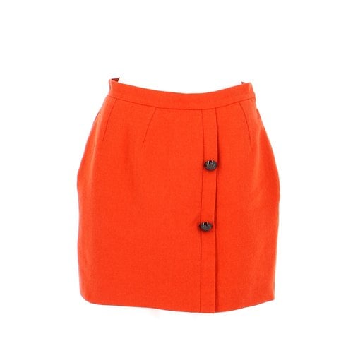 Pre-owned Chloé Wool Skirt Suit In Orange