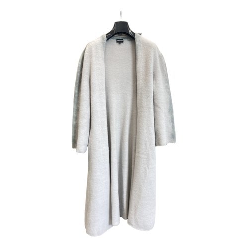 Pre-owned Giorgio Armani Wool Coat In Grey