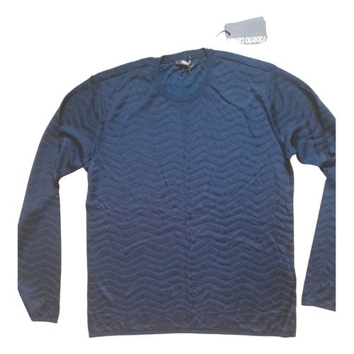 Pre-owned Roberto Cavalli Pull In Navy