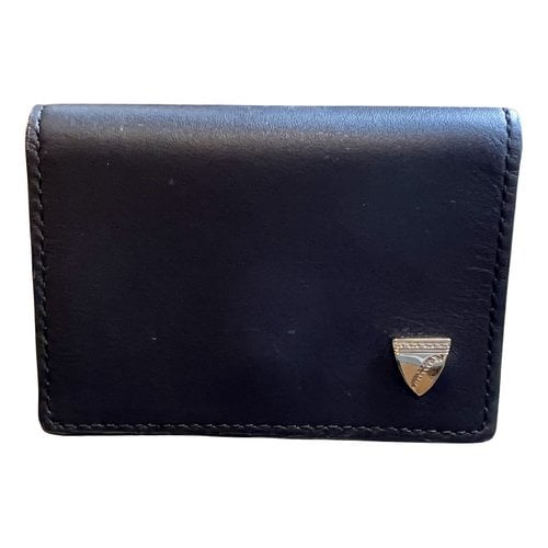 Pre-owned Aspinal Of London Leather Wallet In Black
