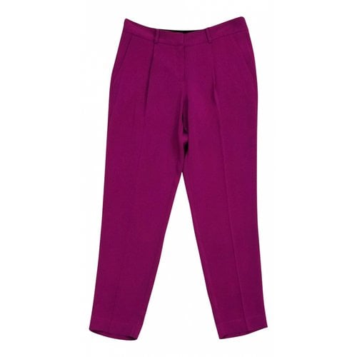 Pre-owned Diane Von Furstenberg Trousers In Purple