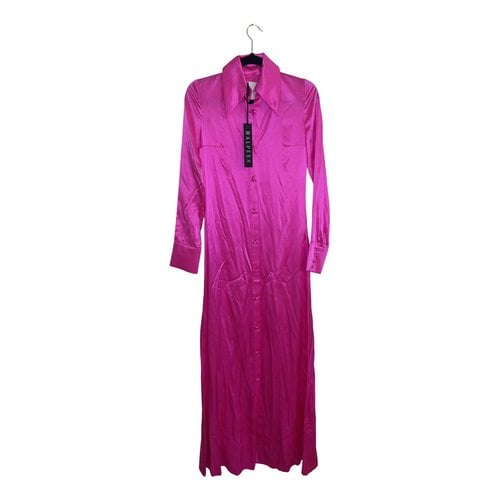 Pre-owned Halpern Silk Maxi Dress In Pink