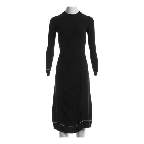 Pre-owned Proenza Schouler Silk Mid-length Dress In Black