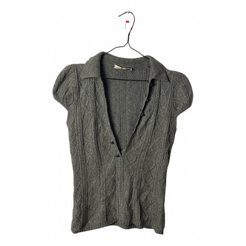 Pre-owned Max Mara Cashmere Top In Grey