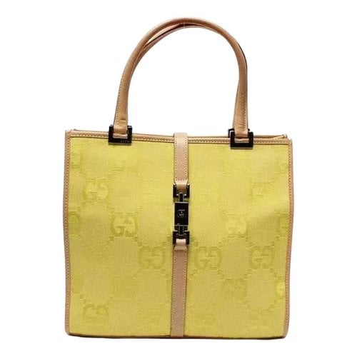 Pre-owned Gucci Cloth Handbag In Green