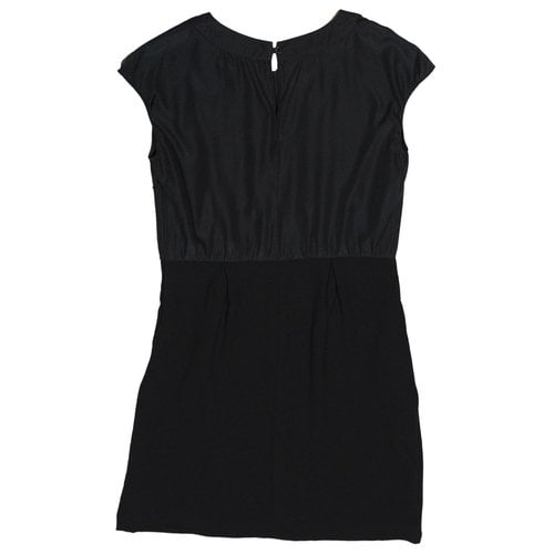 Pre-owned Barneys New York Silk Mini Dress In Black