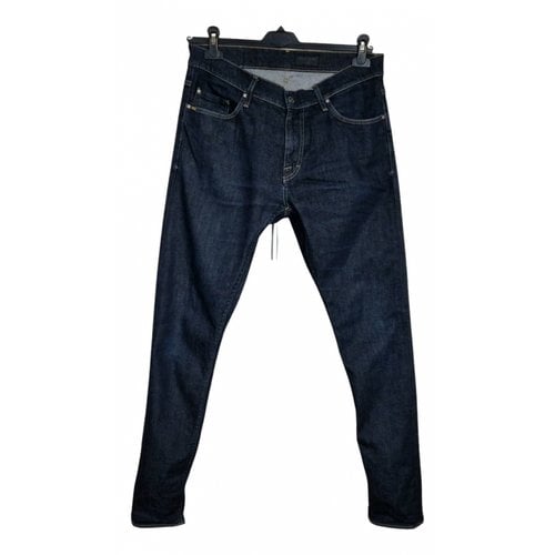 Pre-owned Tiger Of Sweden Straight Jeans In Navy