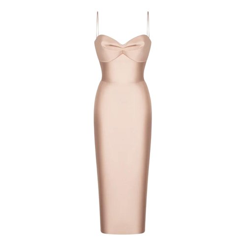 Pre-owned Rasario Mid-length Dress In Pink