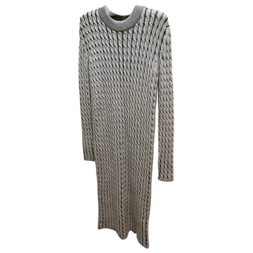 Pre-owned Proenza Schouler Wool Mid-length Dress In Grey