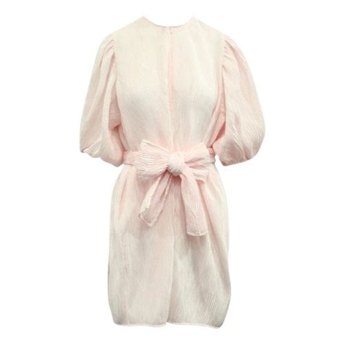 Pre-owned Ganni Dress In Pink