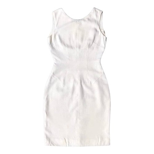 Pre-owned Dolce & Gabbana Mini Dress In White