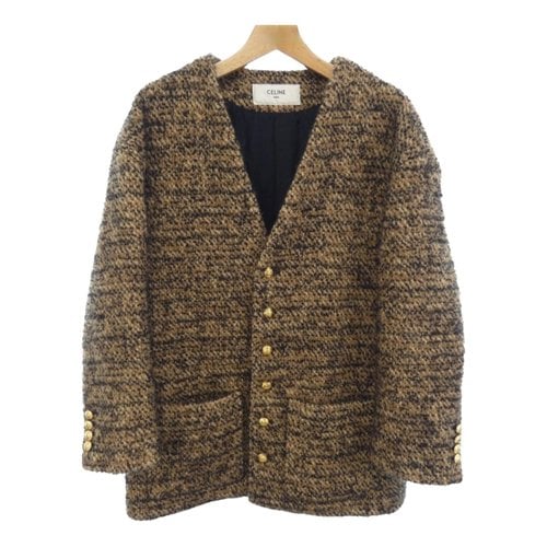Pre-owned Celine Wool Jacket In Brown