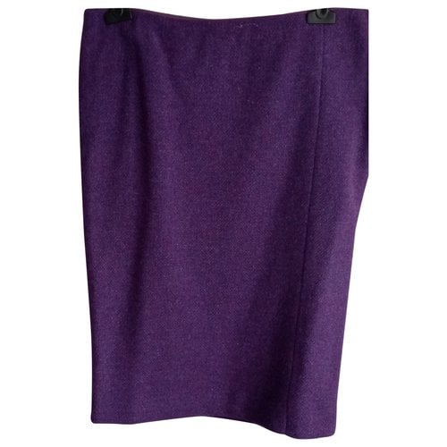 Pre-owned Moschino Cheap And Chic Wool Mid-length Skirt In Purple