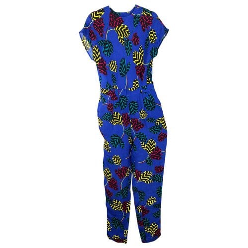 Pre-owned Marc By Marc Jacobs Silk Jumpsuit In Blue
