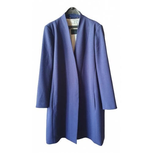 Pre-owned By Malene Birger Coat In Blue