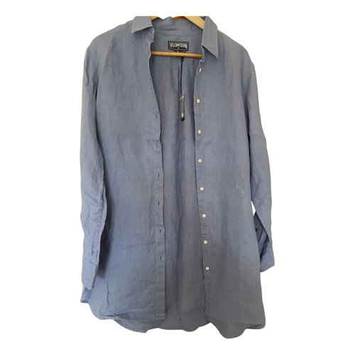 Pre-owned Vilebrequin Linen Shirt In Blue