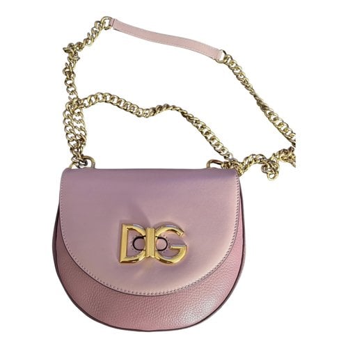 Pre-owned Dolce & Gabbana Wifi Leather Handbag In Pink