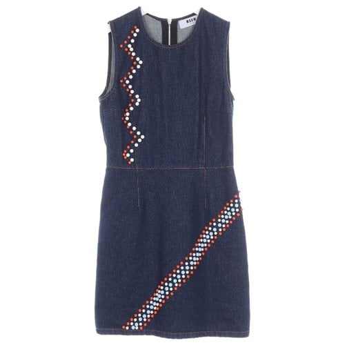 Pre-owned Msgm Dress In Blue