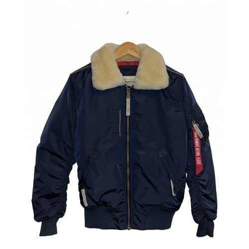 Pre-owned Alpha Industries Jacket In Navy