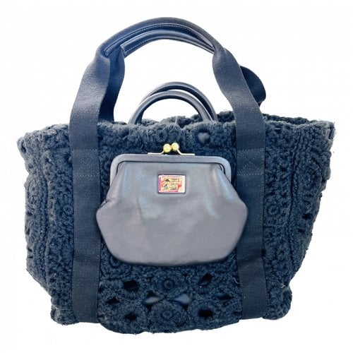 Pre-owned Dolce & Gabbana Beatrice Wool Tote In Black