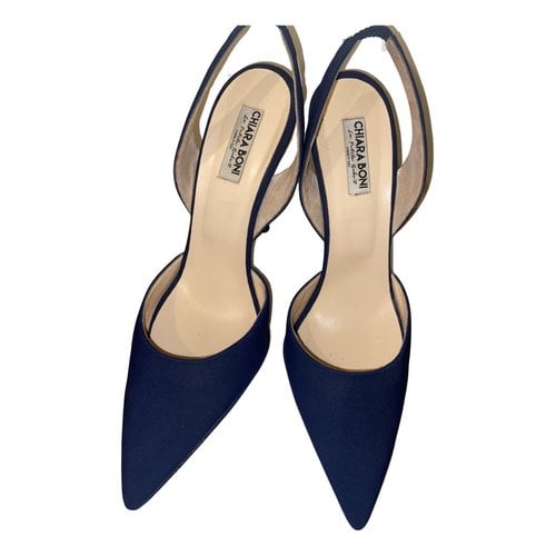 Pre-owned Chiara Boni Leather Heels In Blue