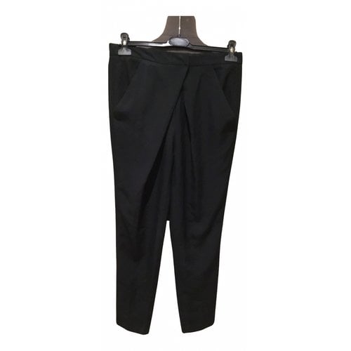 Pre-owned Maje Carot Pants In Black