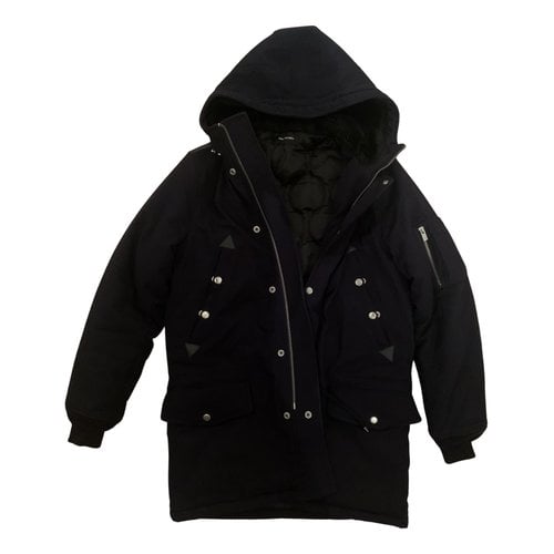 Pre-owned The Kooples Parka In Navy