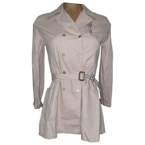 Pre-owned Burberry Trench Coat In Pink