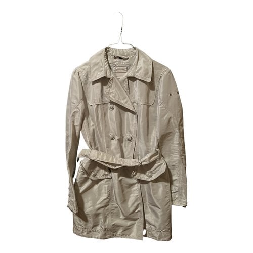 Pre-owned Peuterey Trench Coat In White