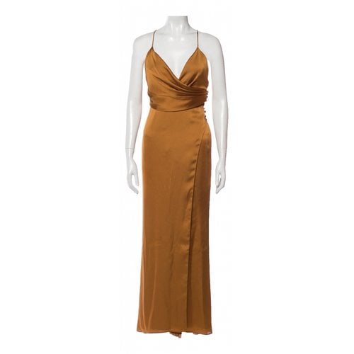 Pre-owned Fame And Partners Maxi Dress In Orange