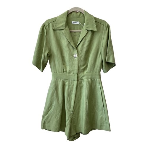 Pre-owned Sandro Jumpsuit In Green