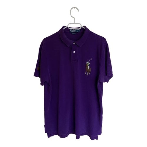 Pre-owned Polo Ralph Lauren Polo Ajusté Manches Courtes Polo Shirt In Purple